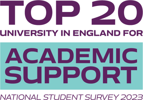 Top 20 University for Academic Support in England. National Student Survey 2023